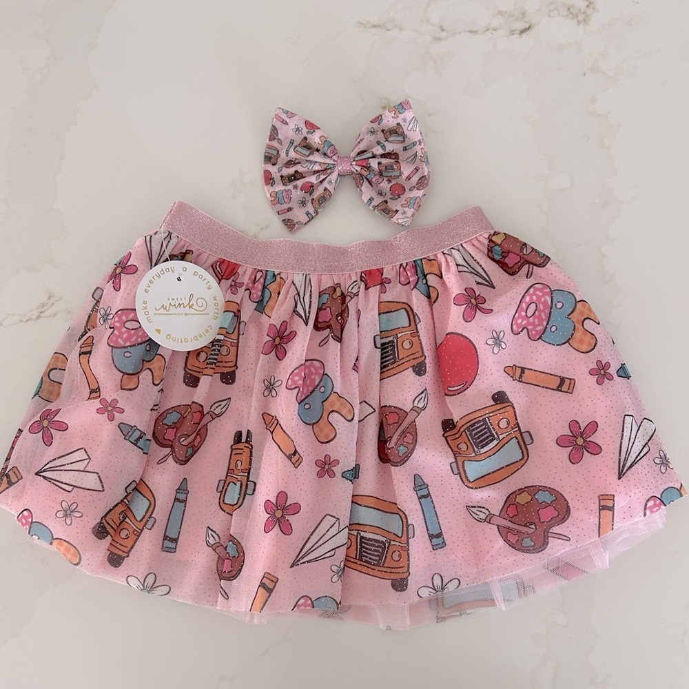 Sweet Wink Back to School TuTu + Bow